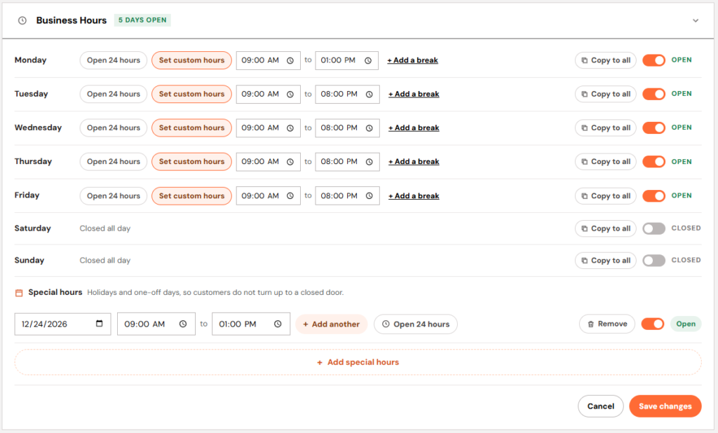 How to Change Google My Business Hours in WordPress