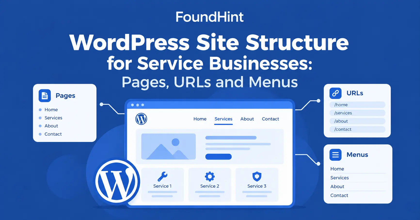 WordPress Site Structure for Service Businesses: Pages, URLs and Menus
